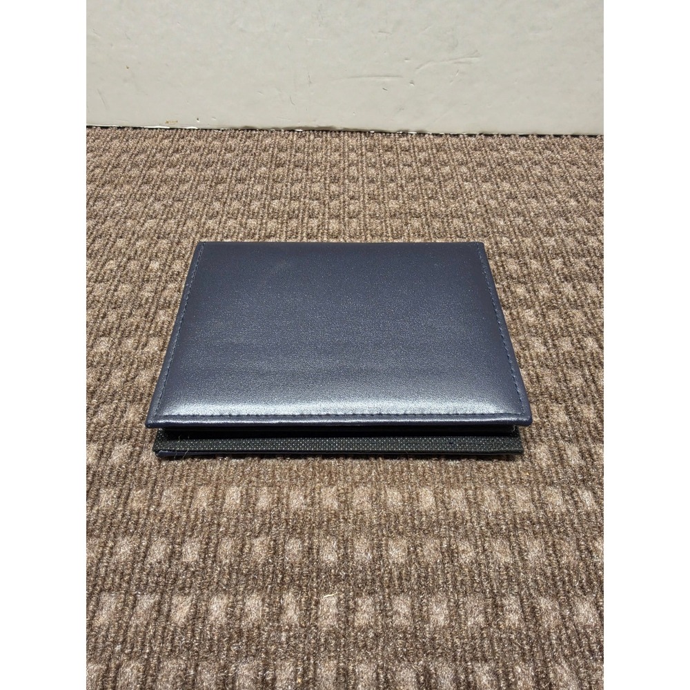 Navy Blue Faux Leather Photo Album Holds 36 Pictures Stitched Slim Design